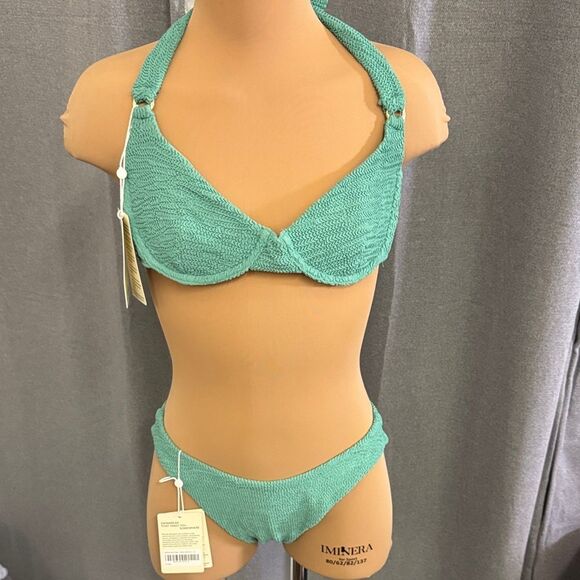 Monday Green Halter Bikini Set - Picture 14 of 14